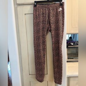 Leopard print Nike leggings (small)